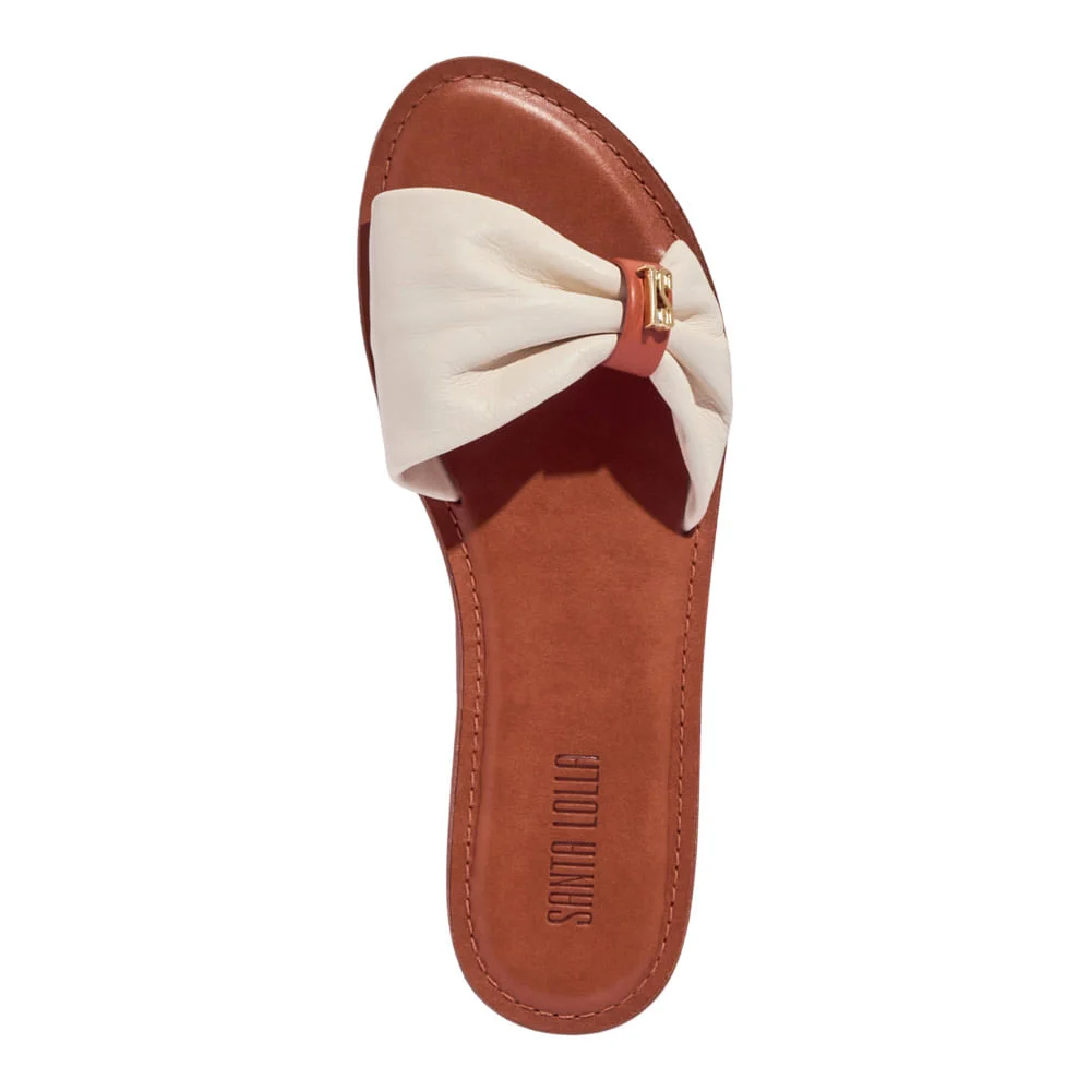 Rasteira Couro Nobre Soft Off White - vista 3 de 4