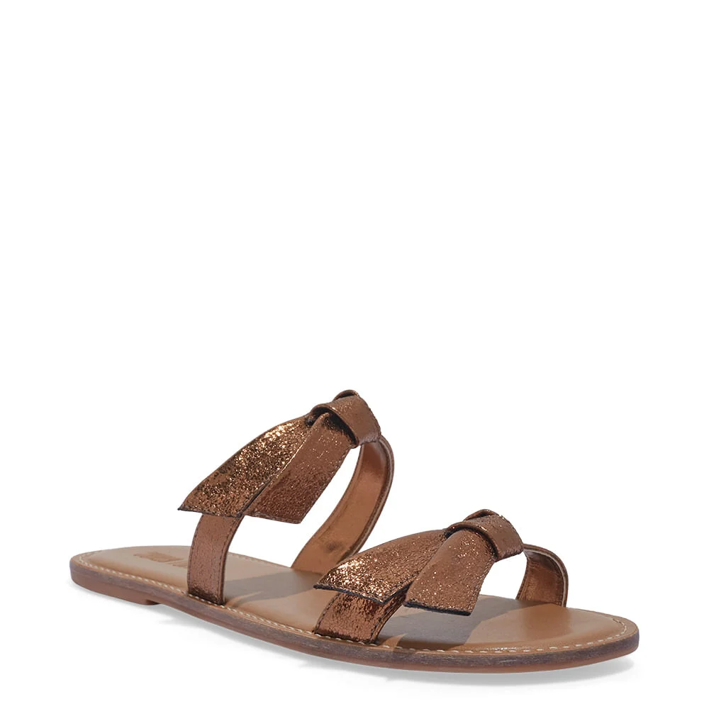 Rasteira Metalizada Galaxy Bronze - vista 2 de 4