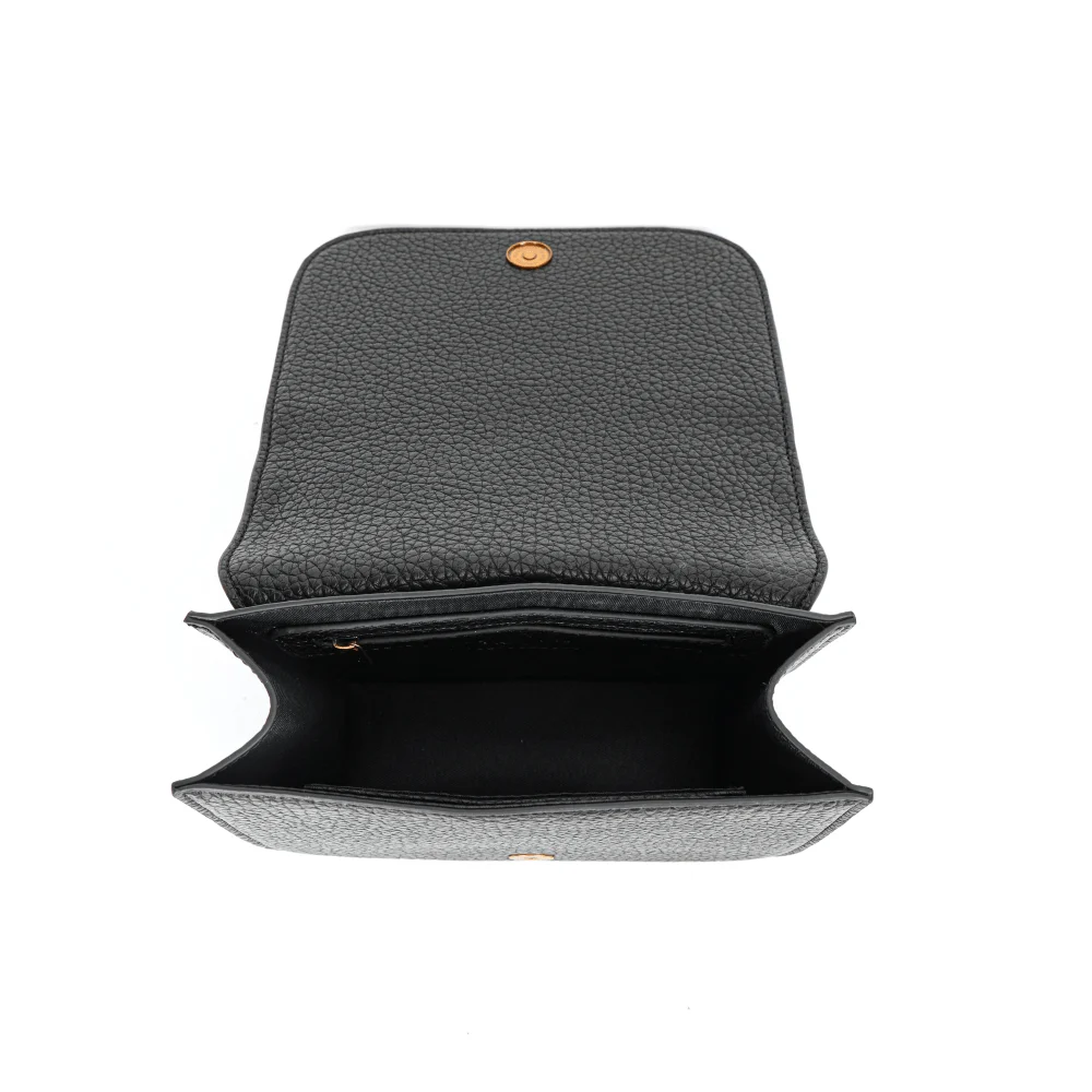 Bolsa Preta Floater Texturizado Alça Trançada - vista 6 de 6