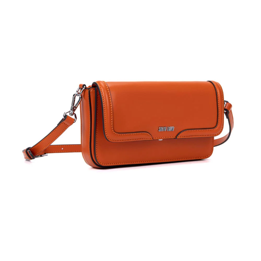 Bolsa Flap Bag Soft Laranja Alça Transversal - vista 2 de 6