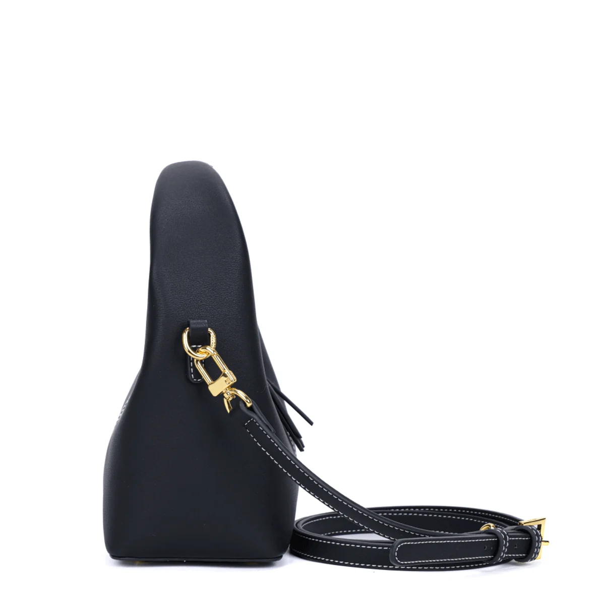 Bolsa Hobo Soft Preta Alça Transversal Removível - vista 5 de 7