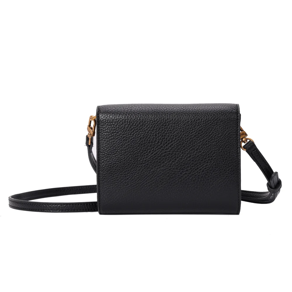Bolsa Carteira Pequena Floater Preta Alça Transversal - vista 4 de 5