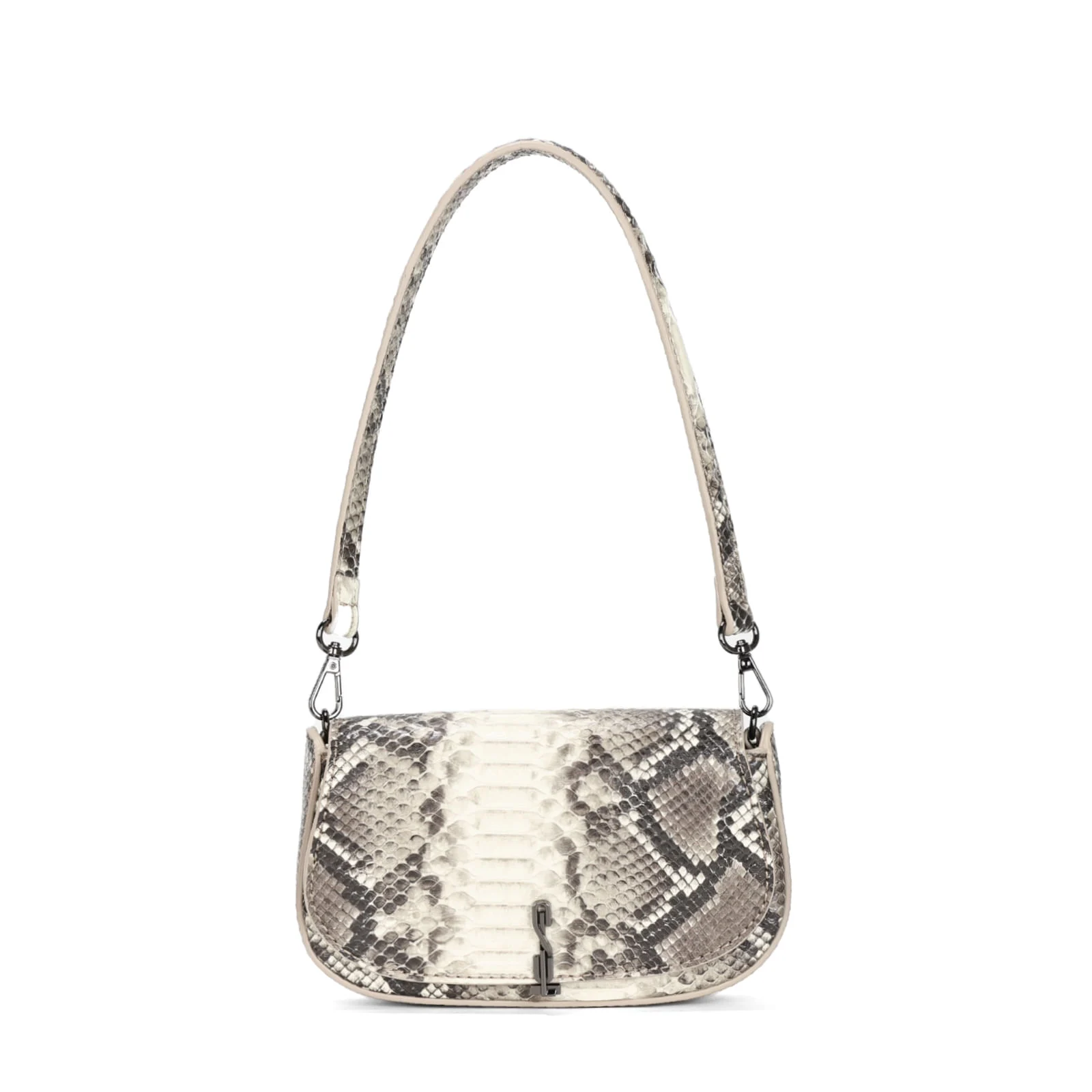 Bolsa Baguete Animal Print Cobra Alça De Ombro - vista 3 de 6