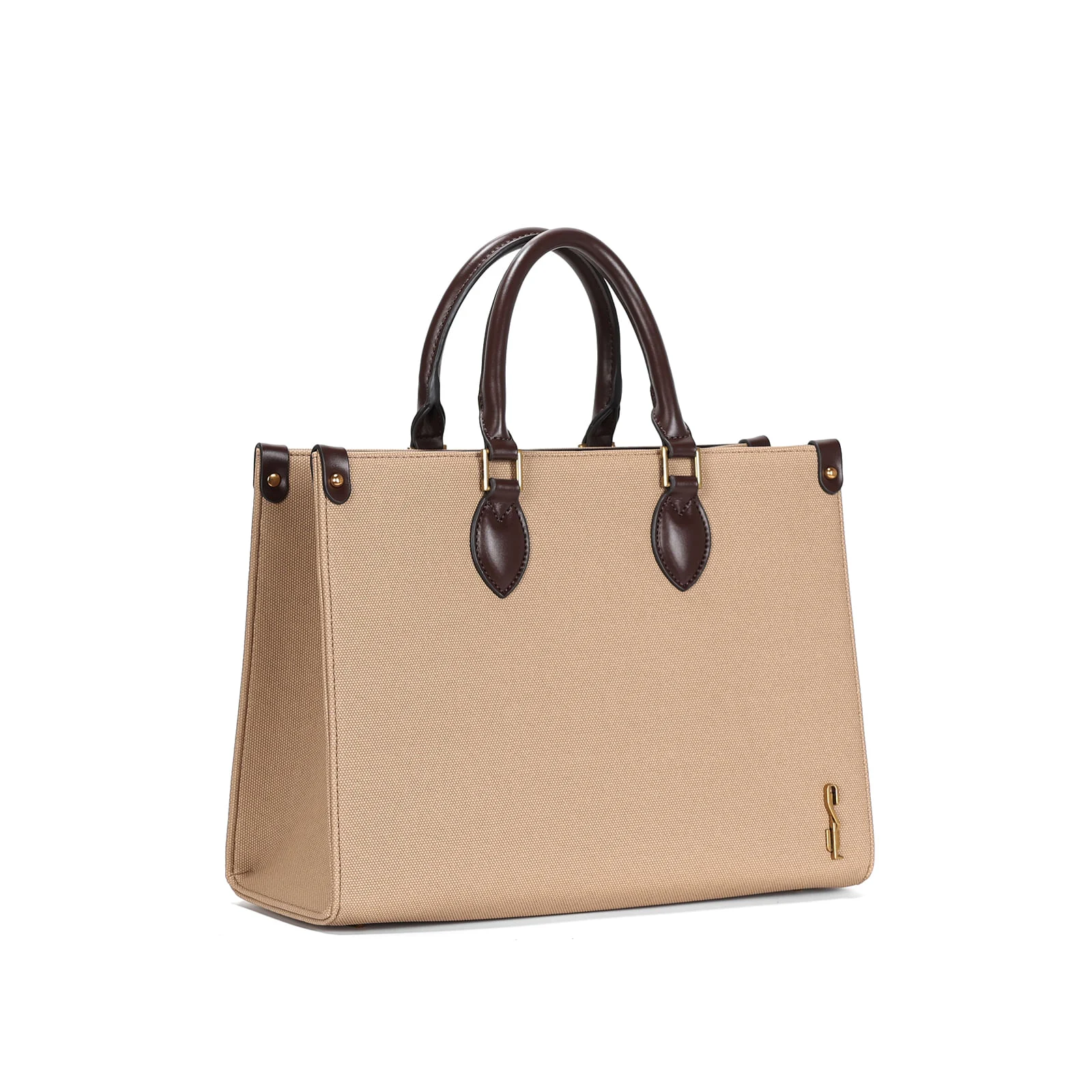 Bolsa Tote Canvas Bege Duas Alças - vista 2 de 3
