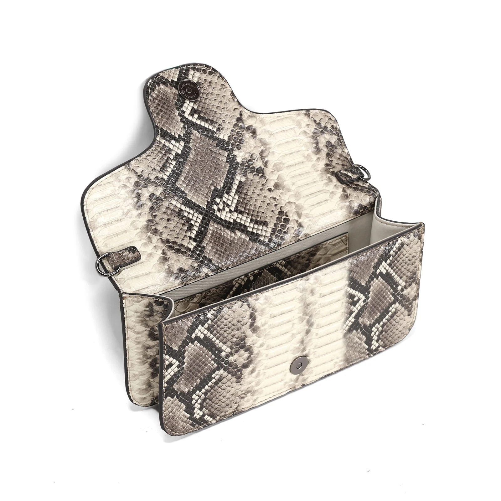 Bolsa Animal Print Estampa Cobra Duas Alças - vista 3 de 3