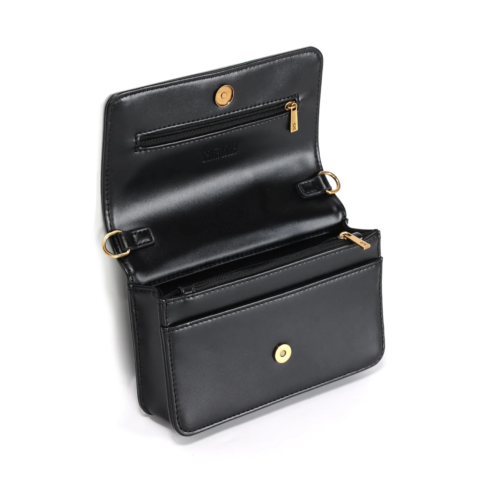 Bolsa Pequena Soft Preta Alça Transversal - vista 3 de 3