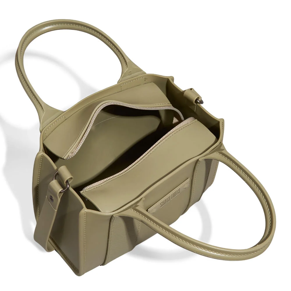 Bolsa Tote Borracha Verde Pistache Alça Dupla - vista 4 de 4