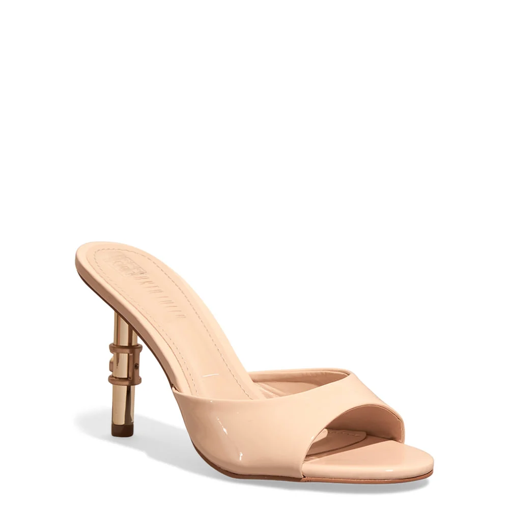 Mule Verniz Anzeli Off White Salto Fino - vista 2 de 4
