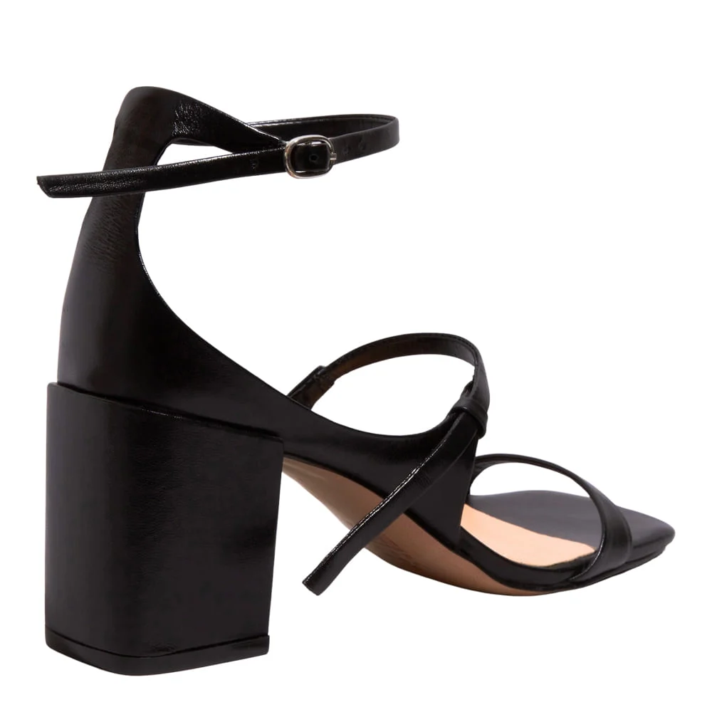Sandália Couro Confort Preto - vista 3 de 3