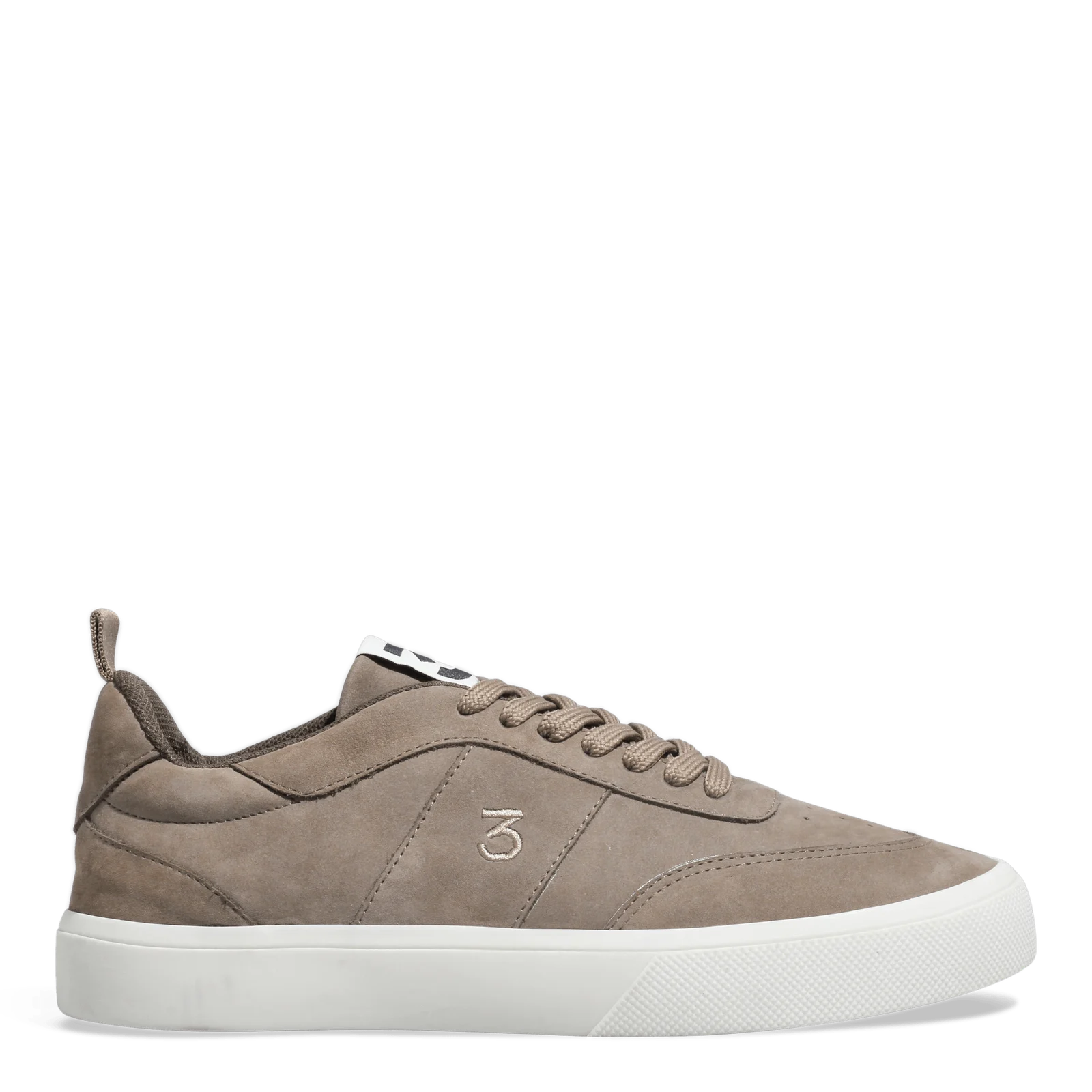 Tênis Masculino Couro Nobuck Cinza Steel - vista 1 de 4