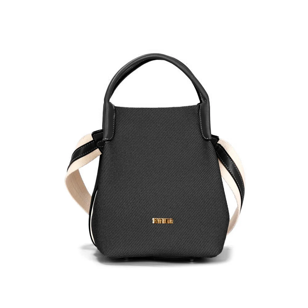 Bolsa Bucket Floater Preto Alça Dupla - vista 1 de 3