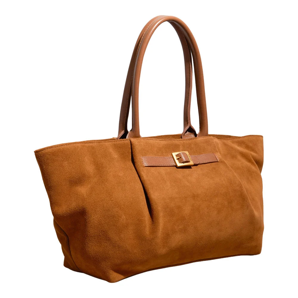 Bolsa G Couro Camurça Safari - vista 2 de 4