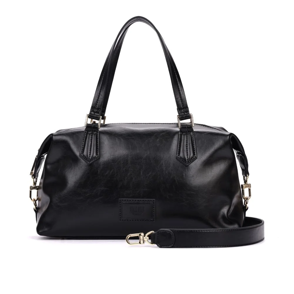 Bolsa Mala Rustico Alça Dupla Transversal Preto - vista 1 de 7