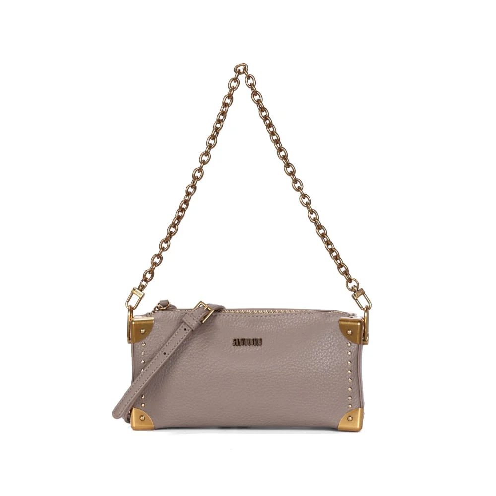 Bolsa Pequena Floater Cinza Alça De Ombro - vista 3 de 4