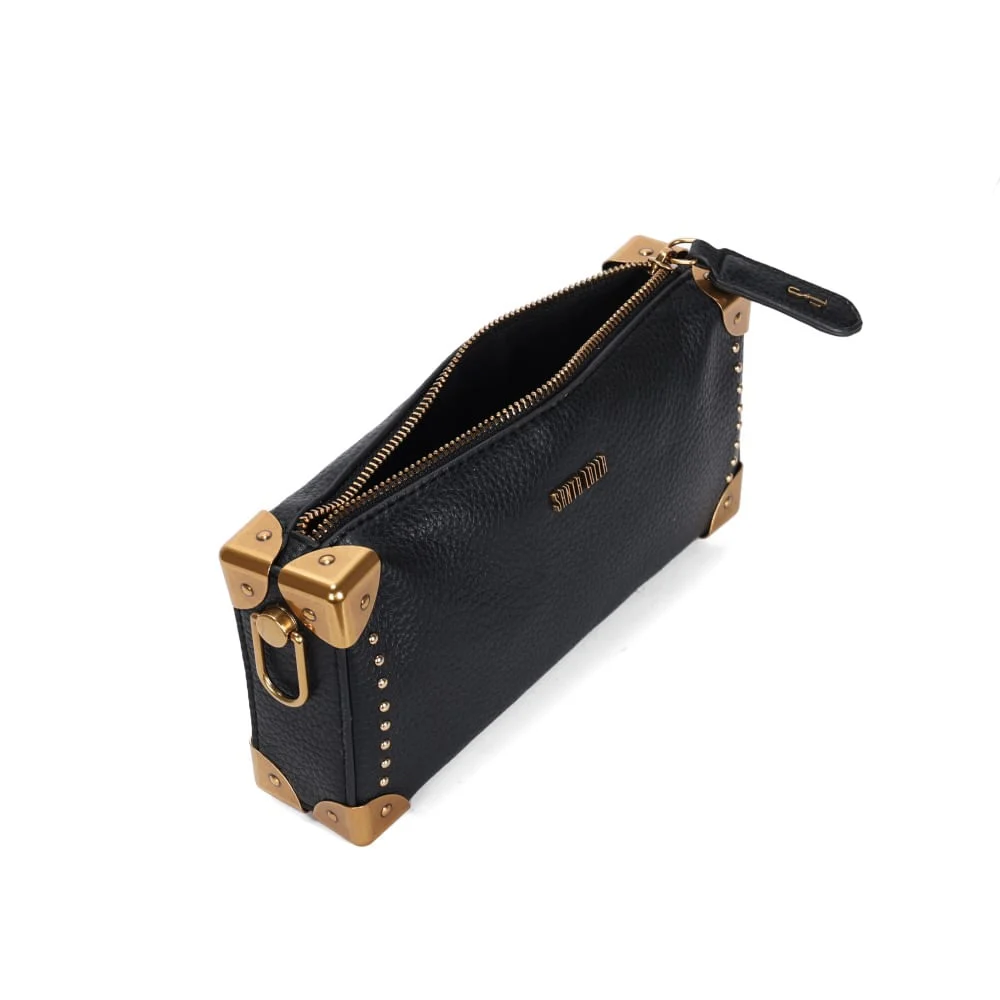 Bolsa Pequena Floater Preta Alça De Ombro - vista 4 de 4