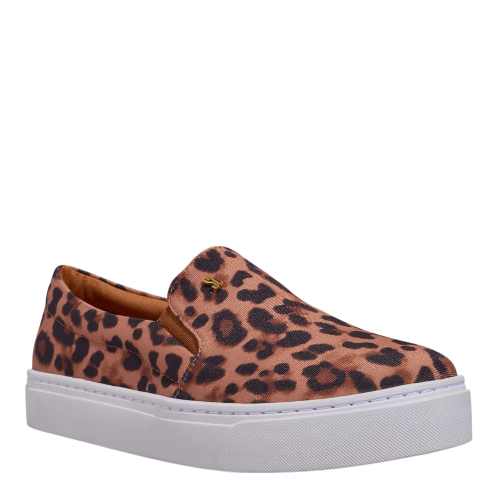 Tênis Slip On Gorgurão Animal Print Onça - vista 2 de 5