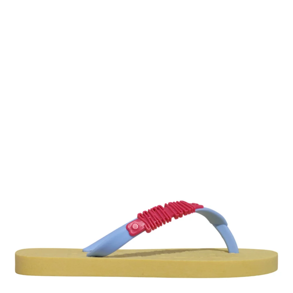 Chinelo Flip Flop Infantil Borracha Amarelo - vista 1 de 4