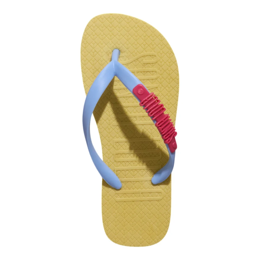 Chinelo Flip Flop Infantil Borracha Amarelo - vista 4 de 4