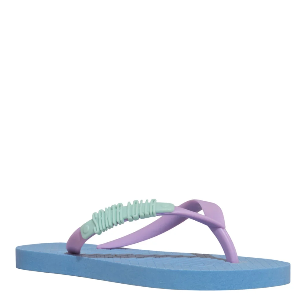 Chinelo Flip Flop Infantil Borracha Azul Bebê - vista 2 de 4