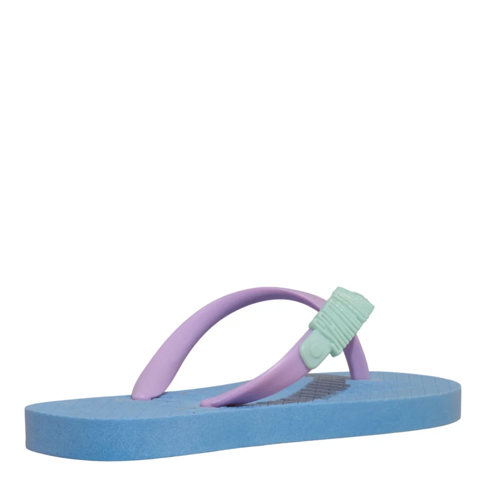 Chinelo Flip Flop Infantil Borracha Azul Bebê - vista 3 de 4