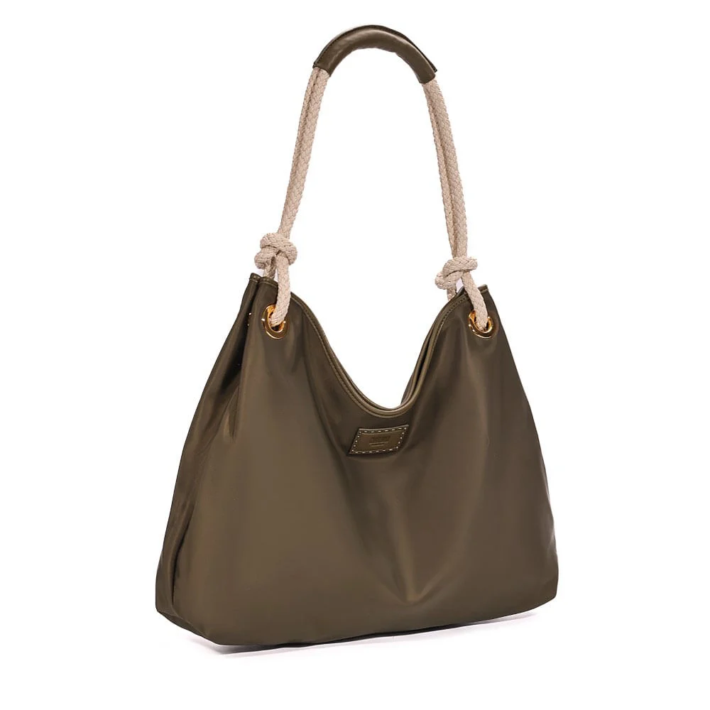 Bolsa Nylon Alça De Ombro Verde - vista 2 de 7