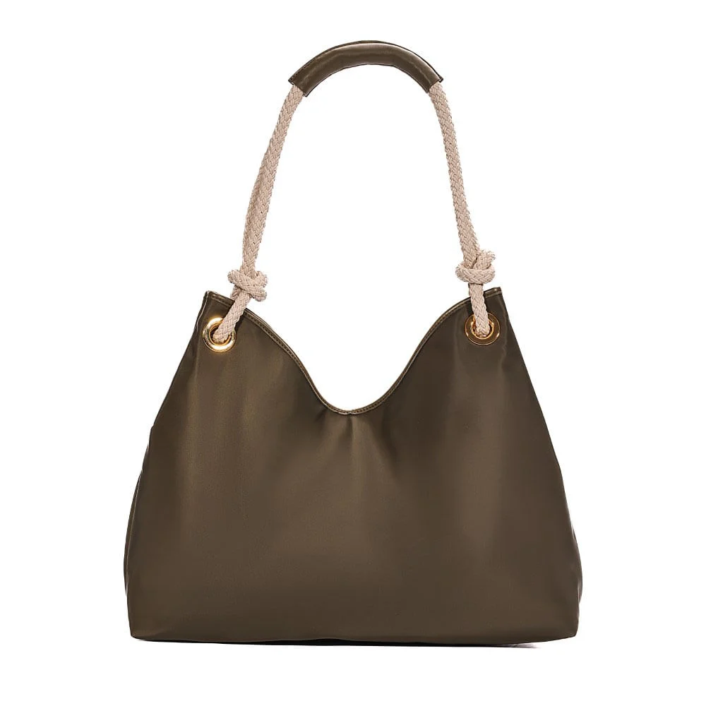 Bolsa Nylon Alça De Ombro Verde - vista 5 de 7