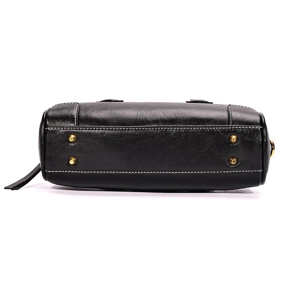 Bolsa P Material Rustico Preto - vista 6 de 8