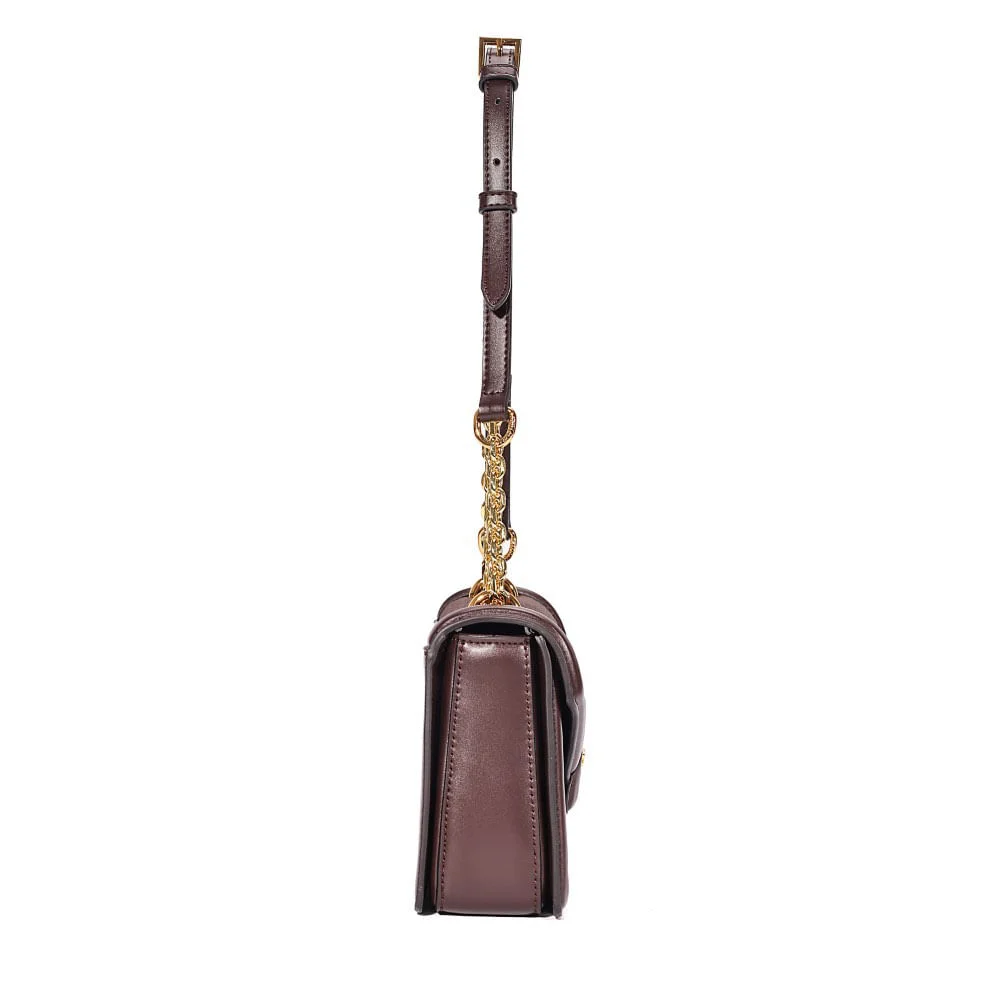 Bolsa Envelope Tressê Alça De Ombro Marrom Dark Cocoa - vista 4 de 8