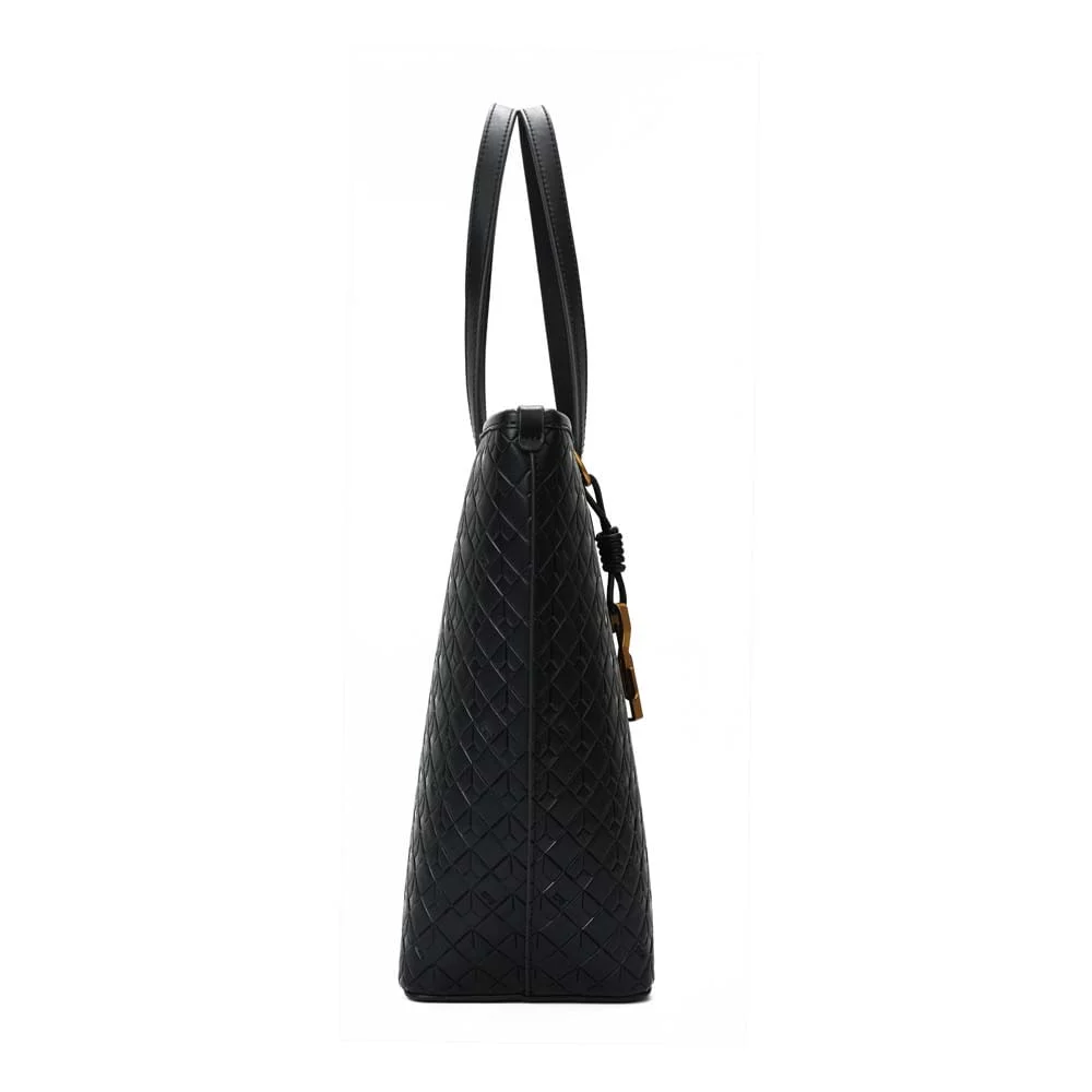 Shopper Material Soft Cubos Preto - vista 4 de 7