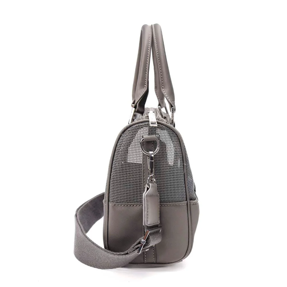Bolsa Tote Tela Cinza Fog Alça Dupla - vista 4 de 7