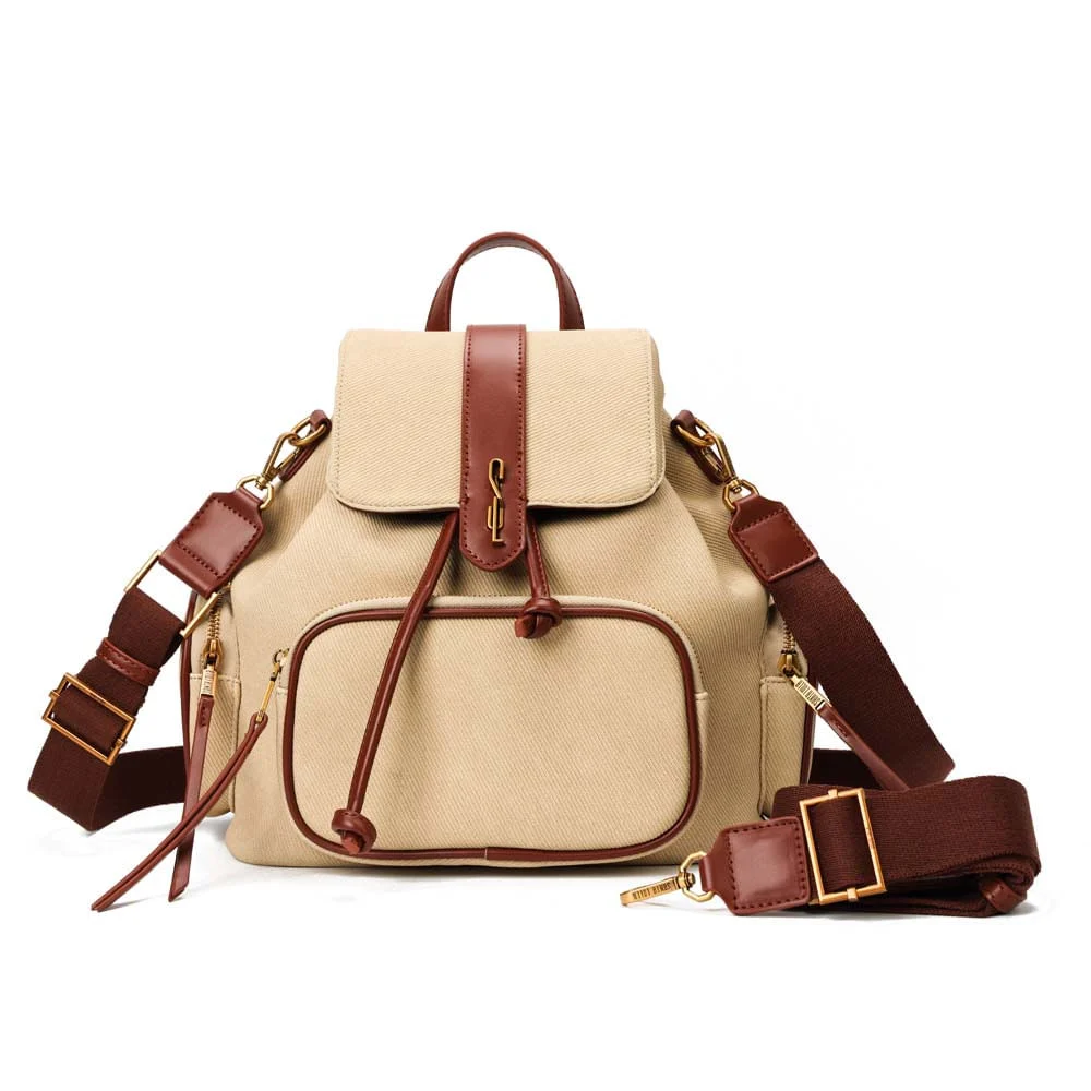 Mochila Material Canvas Bege - vista 1 de 7