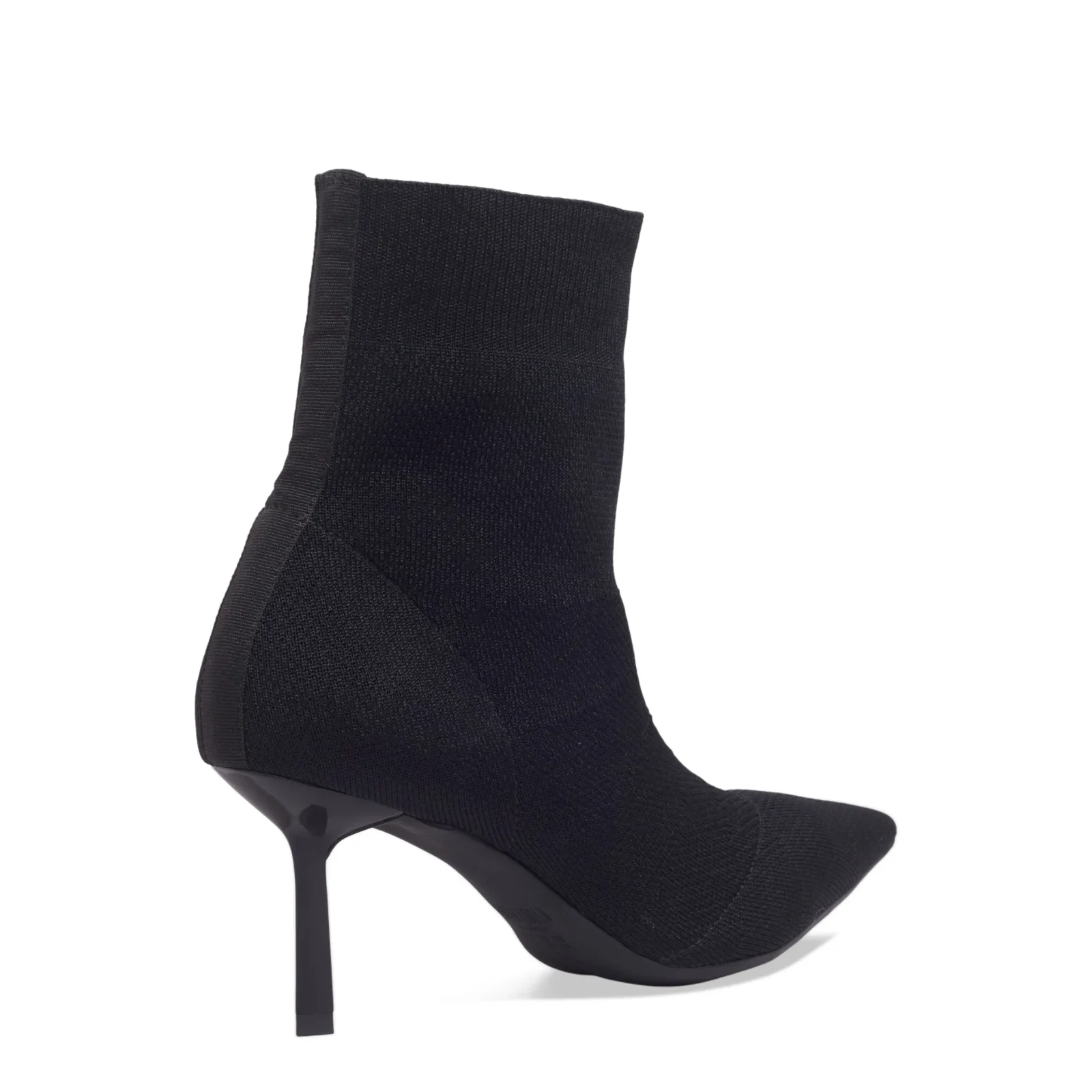 Bota Knit Cano Curto Bico Fino Preta - vista 3 de 3