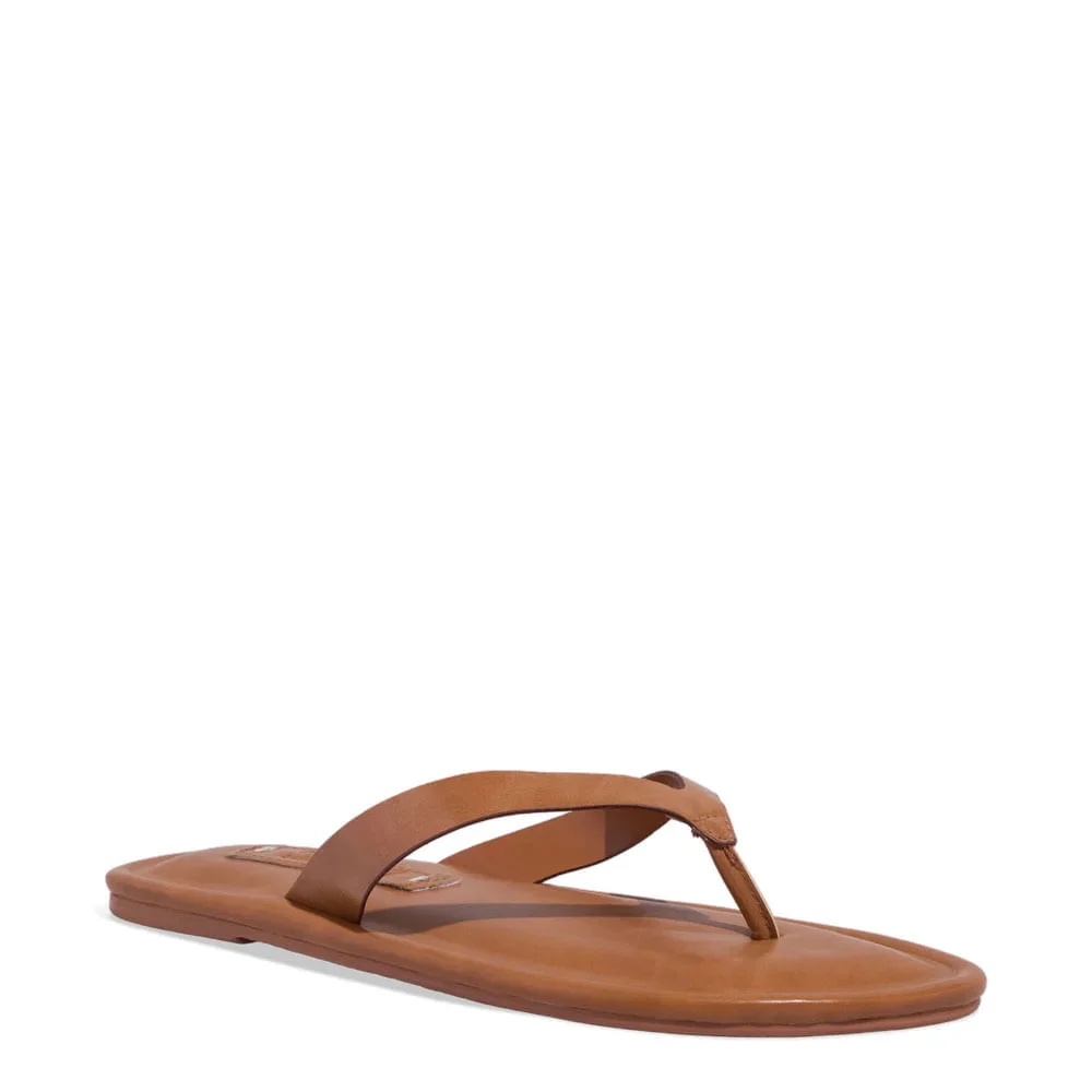 Rasteira Thong Napa Madri Caramelo - vista 2 de 4