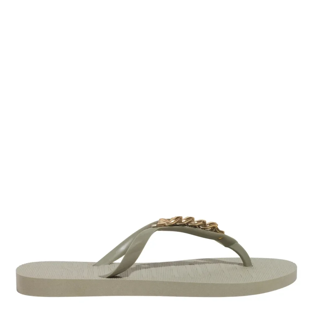 Chinelo Flip Flop Borracha Verde Pistache - vista 1 de 4