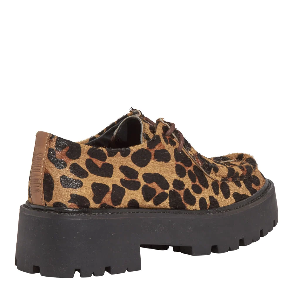 Mocassim Tratorado Couro Pelo Estampa Animal Print Onça - vista 3 de 3