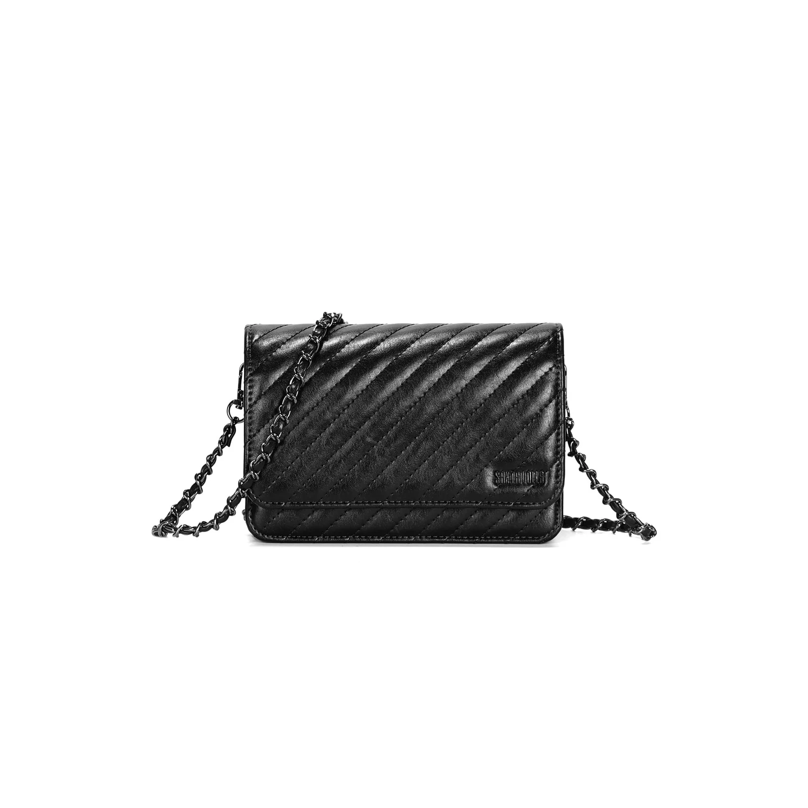 Bolsa Rústica Matelassê Alça Corrente Preto - vista 1 de 3