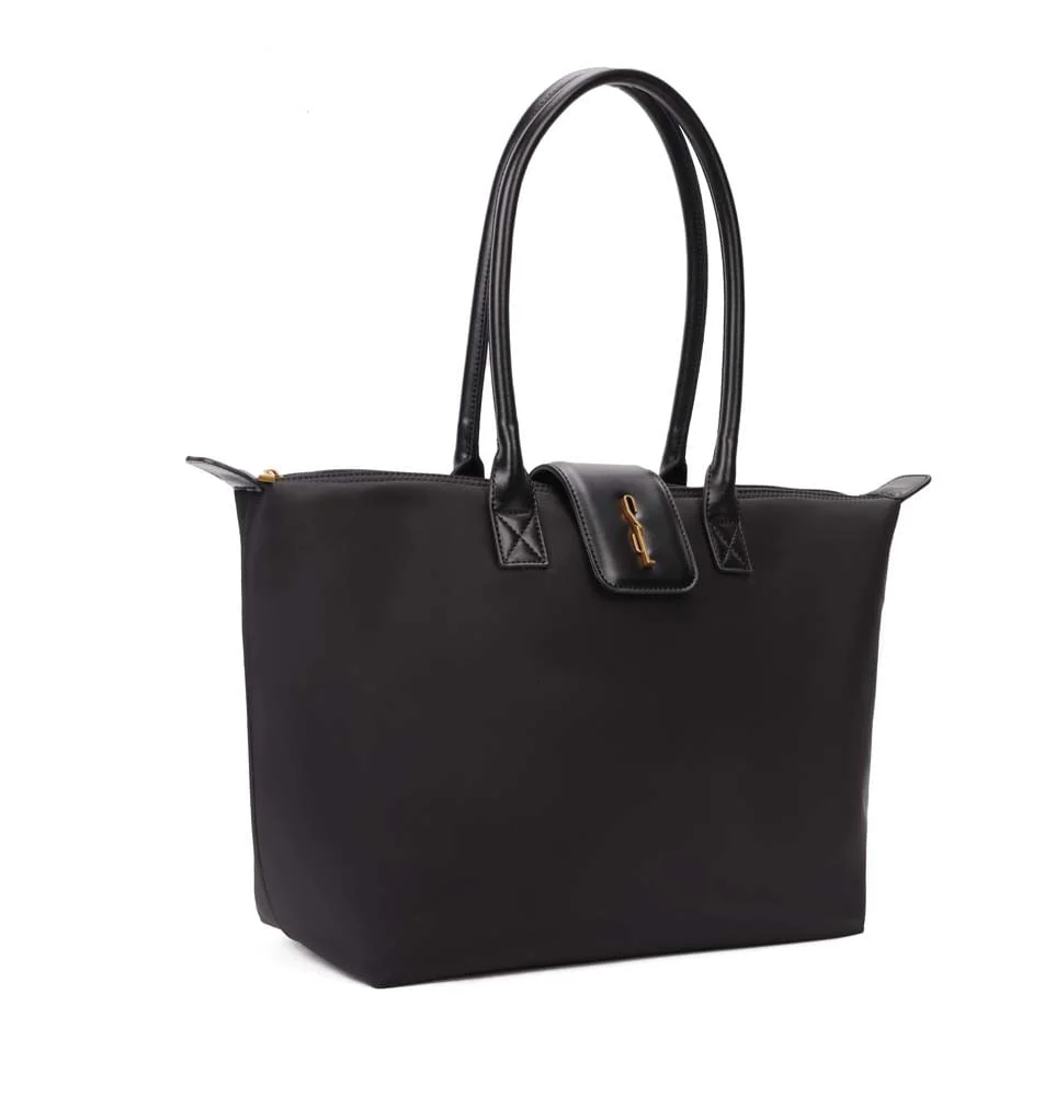 Bolsa Shopper Grande Nylon Preto Noir - vista 3 de 8