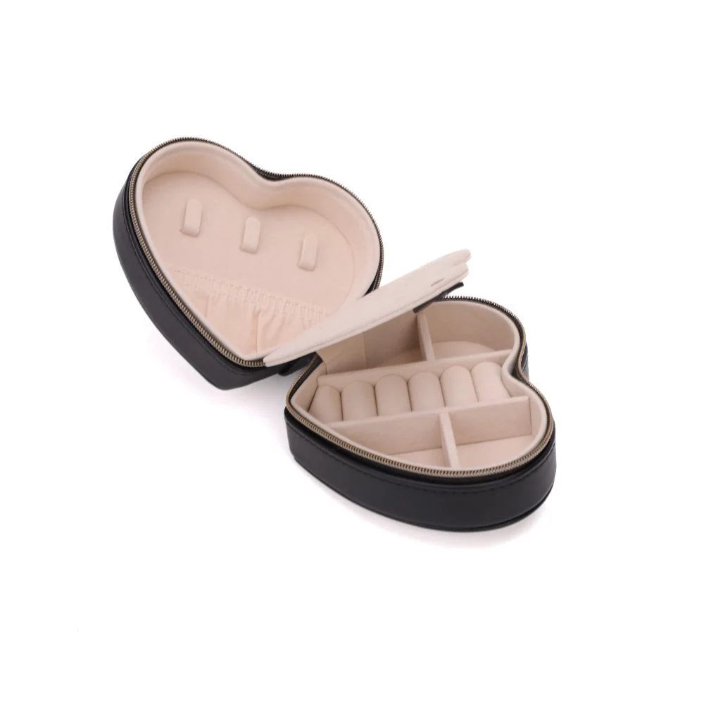 Porta Joias Coração Com Caixa Soft Preto Black - vista 9 de 12