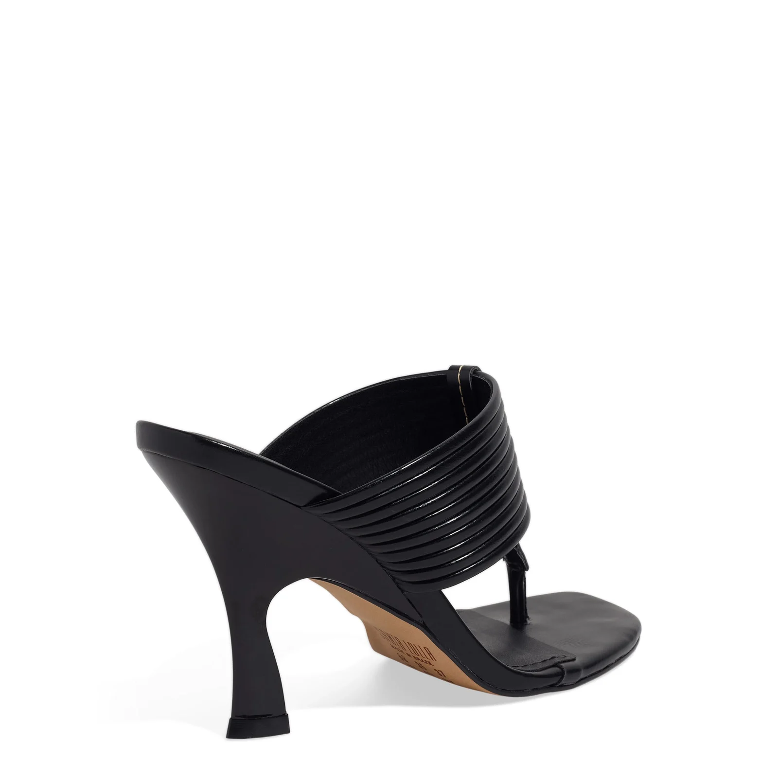 Mule Thong Napa Madri Salto Fino Preto - vista 3 de 4
