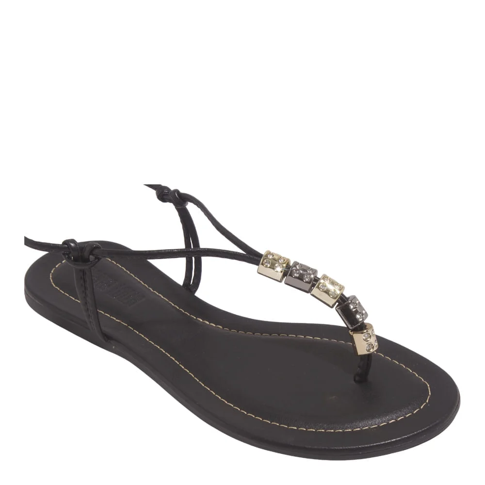 Rasteira Napa Soft Preto - vista 5 de 6