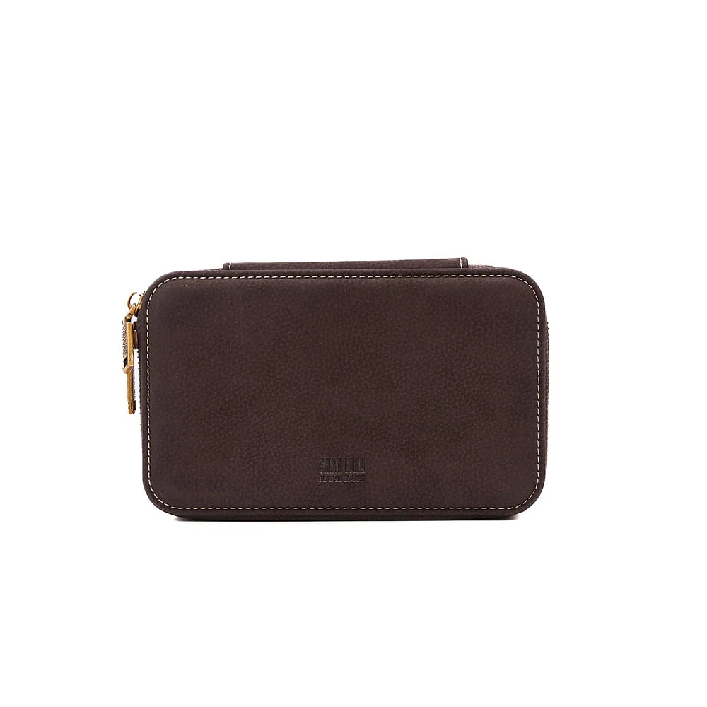Porta Joias Material Nobuck Marrom Dark - vista 1 de 6