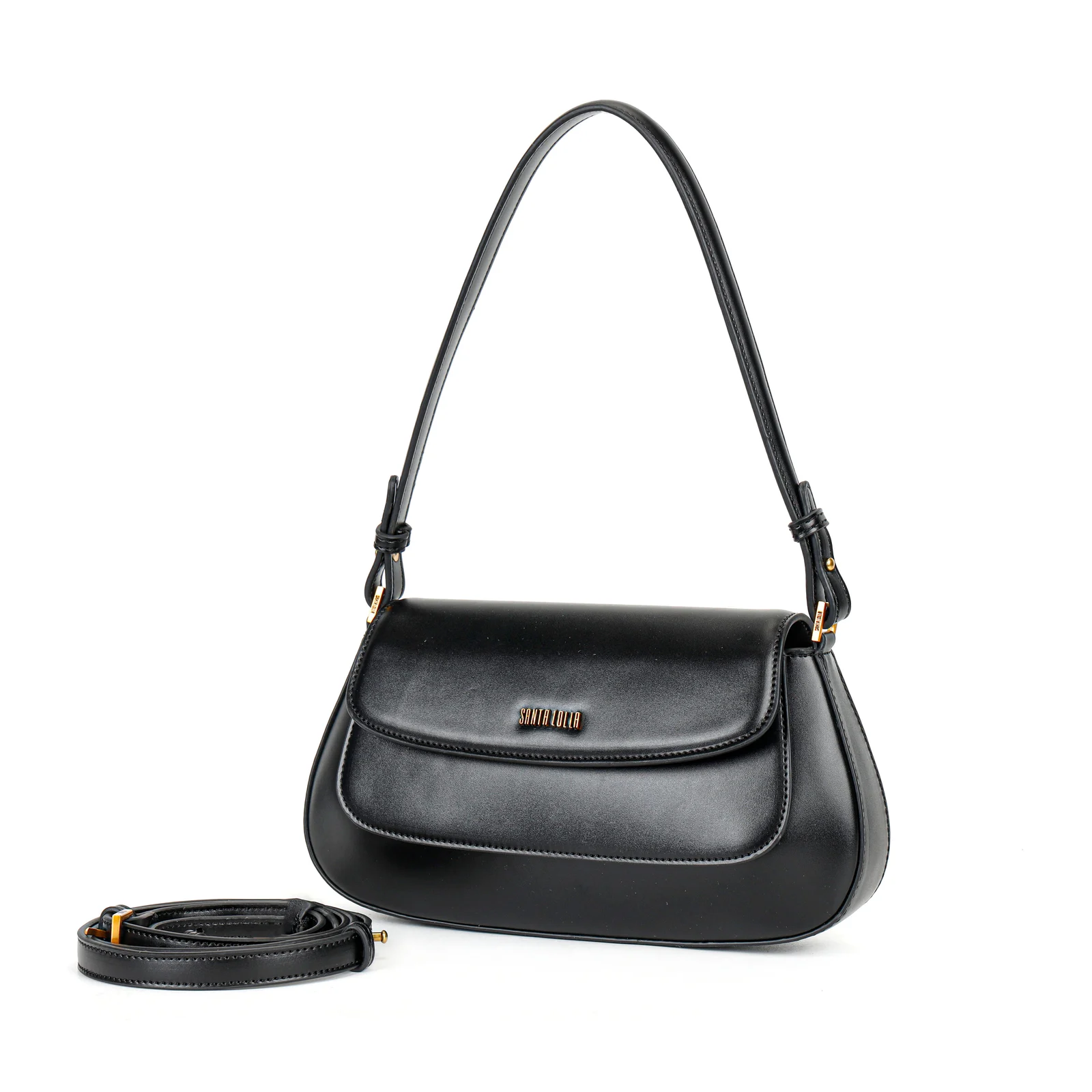 Bolsa M Material Soft Preto - vista 3 de 5