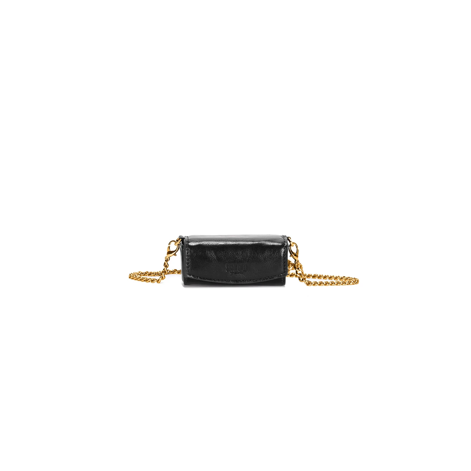 Chaveiro Mini Bolsa Soft Preto Alça Transversal Corrente - vista 1 de 3