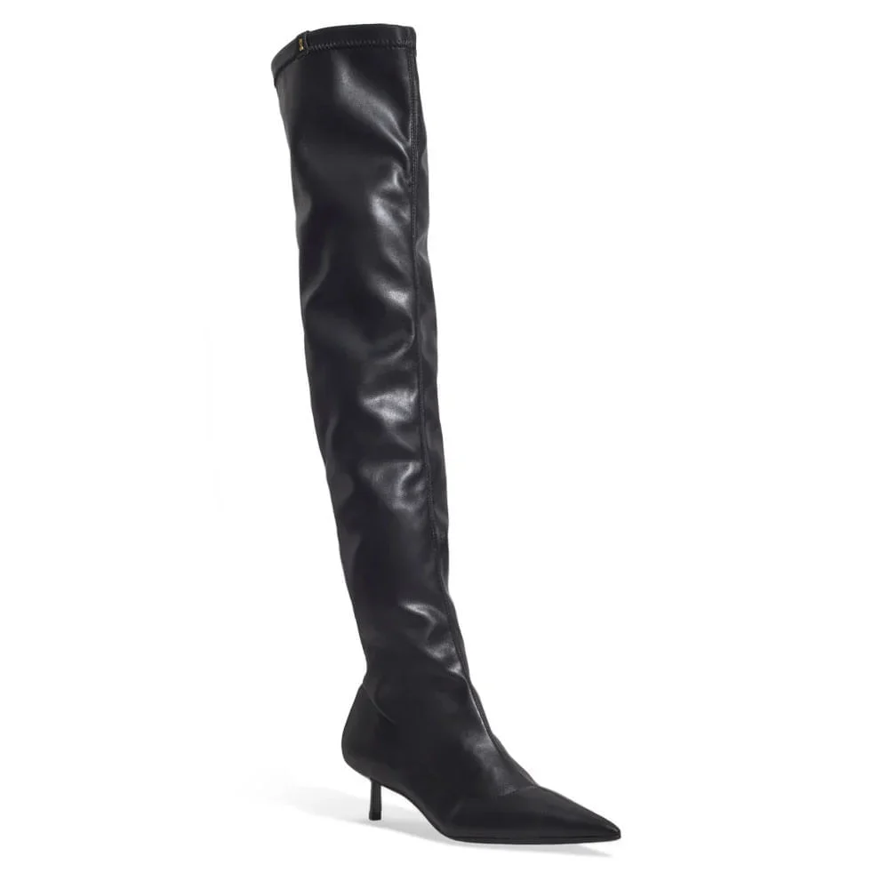 Bota Over Napa Stretch Cano Alto Preto - vista 2 de 3