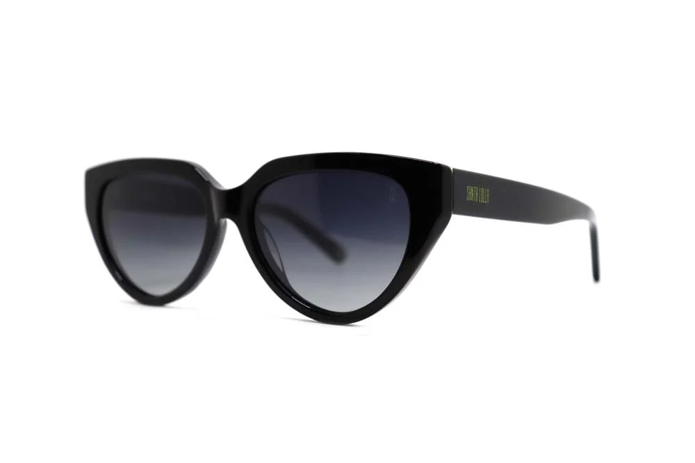 Óculos de Sol Gatinho Acetato Preto - vista 1 de 4