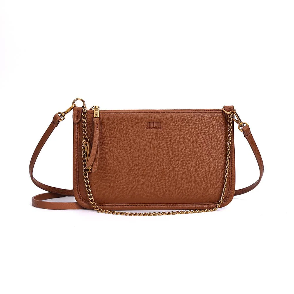 Bolsa Cluth Risco Transversal Marrom Safari - vista 1 de 7
