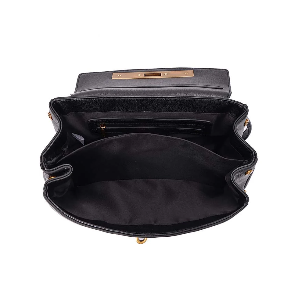 Bolsa Média Floater Alça De Ombro Preta - vista 7 de 7