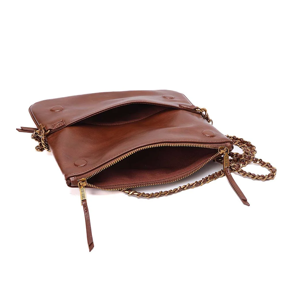 Bolsa Rústica Alça De Ombro Marrom Terracota - vista 7 de 7
