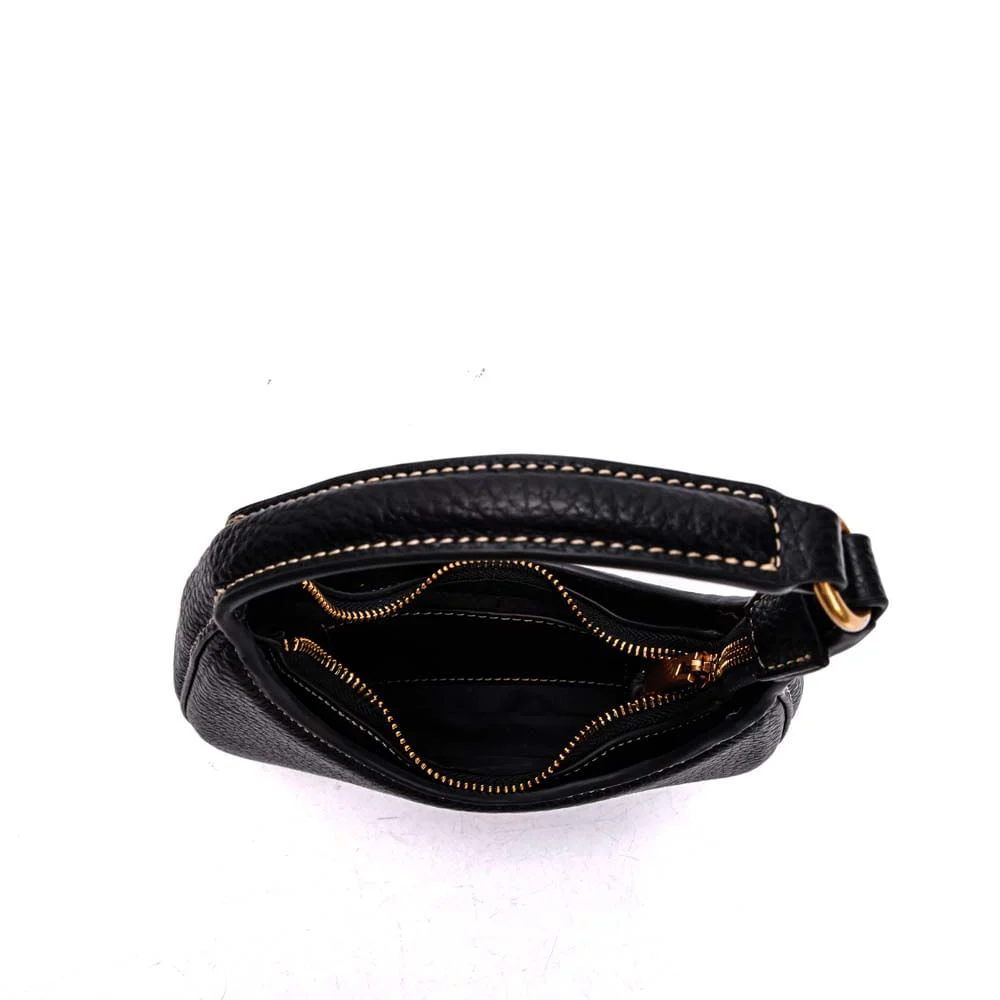 Bolsa Meia Lua Com Caixa Floater Preta - vista 8 de 8