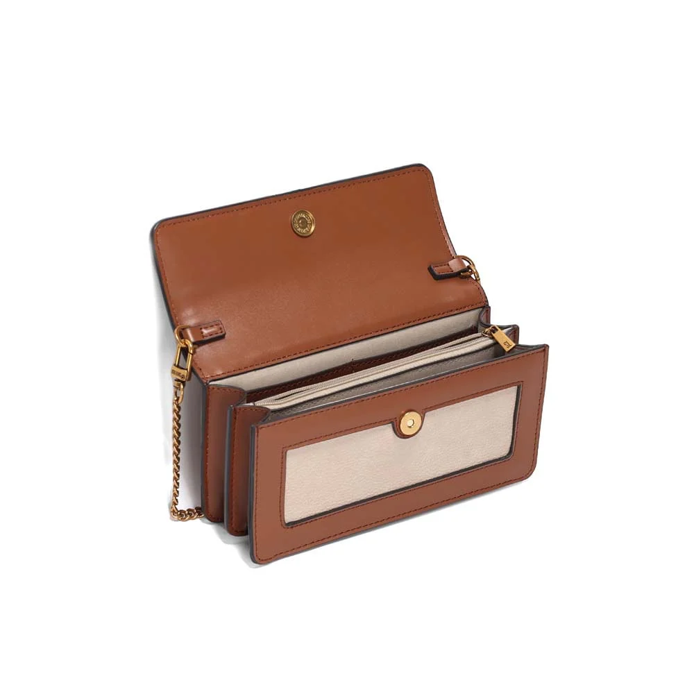 Bolsa Tiracolo Pequena Floater Bege Areia - vista 3 de 3